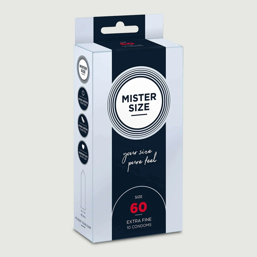 Prezerwatywy Mister Size Pure Feel 60 mm - 10 sztuk: ceny i cechy