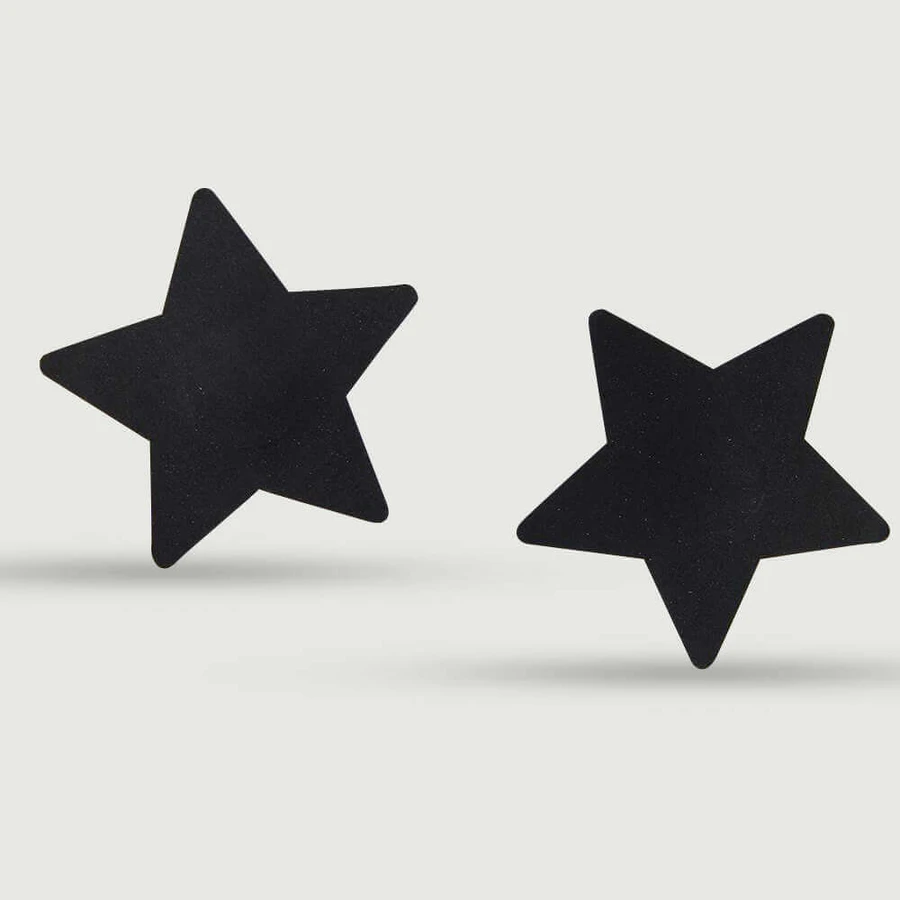 Star Sticky Nipple Cover - Schwarz