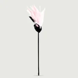 Lange Feather Tease serie lint kietelaar met satijnen strik - Roze