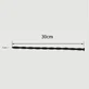 300 x 10 mm Silicone Urethral Sound - Black
