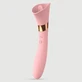 Vibrator cu limbă și punct G din silicon - roz - Double Pleasure