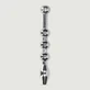 Metall Penis Perlen Sounding Plug 8 mm - Silber