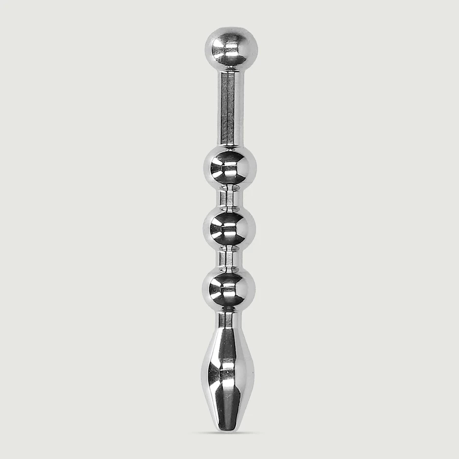 Metall Penis Perlen Sounding Plug 8 mm - Silber