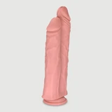 Atlas 26,5 cm Dubbele Realistische Siliconen Dildo met Zuignap - Vlezig