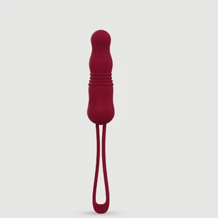 Yvette Vibrator cu glonț din silicon controlat de la distanță - Roșu