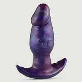 Aufblasbarer Silikon Butt Plug mit magnetischem Ventil 17,5 x 5.7 cm - Lila