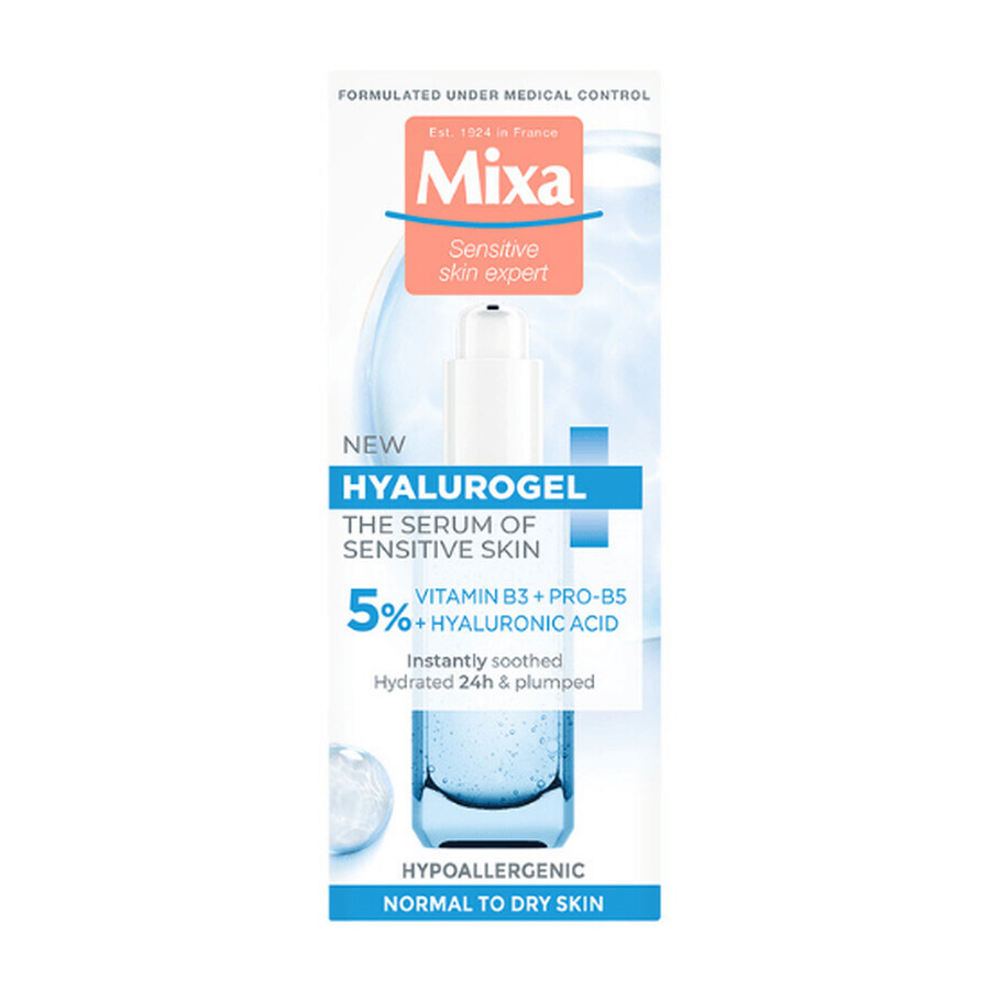 Siero idratante con acido ialuronico Hyalurogel, 30 ml, Mixa