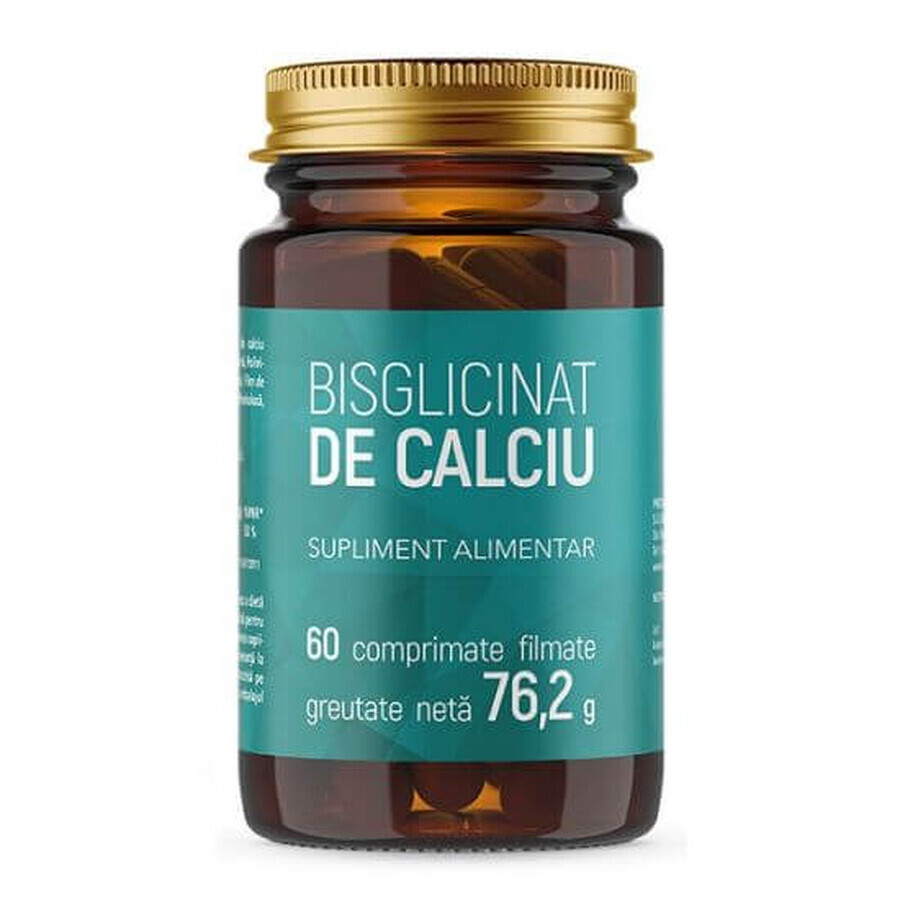 Bisglicinat de calciu, 60 comprimate, Laboratoarele Remedia