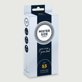 Prezervative Mister Size Pure Feel 53 mm - 10 bucăți
