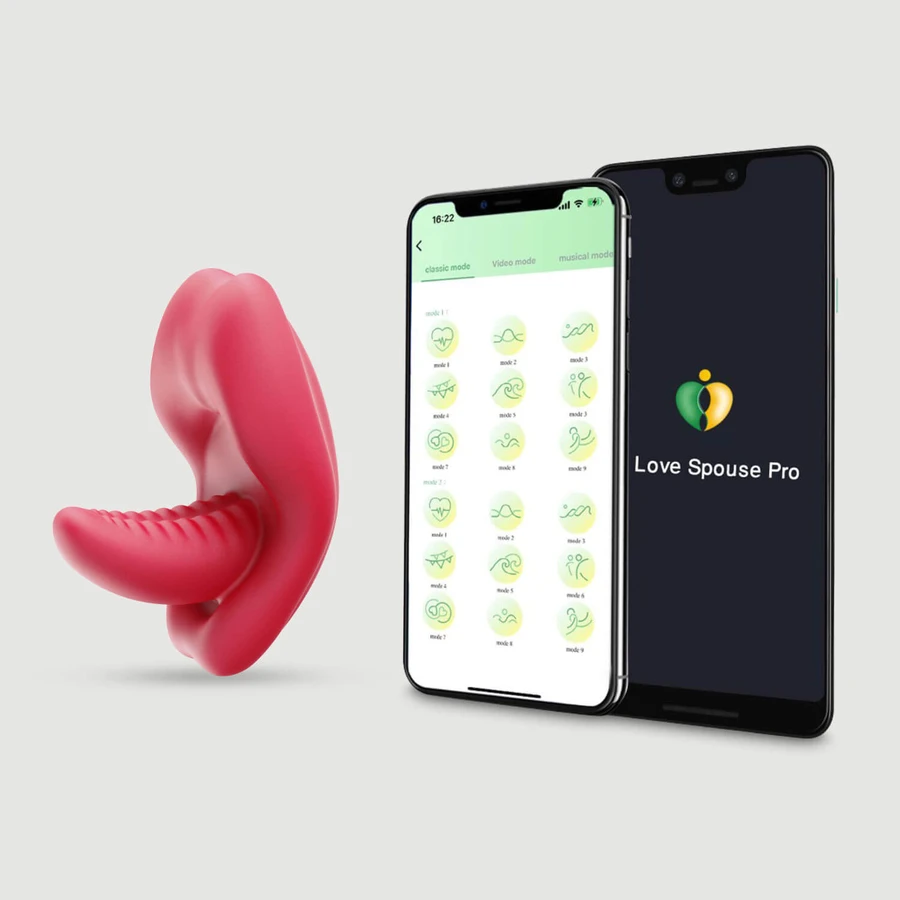 Your Tongue On Me Application Controlled Vibrating Stimulator - Rouge
