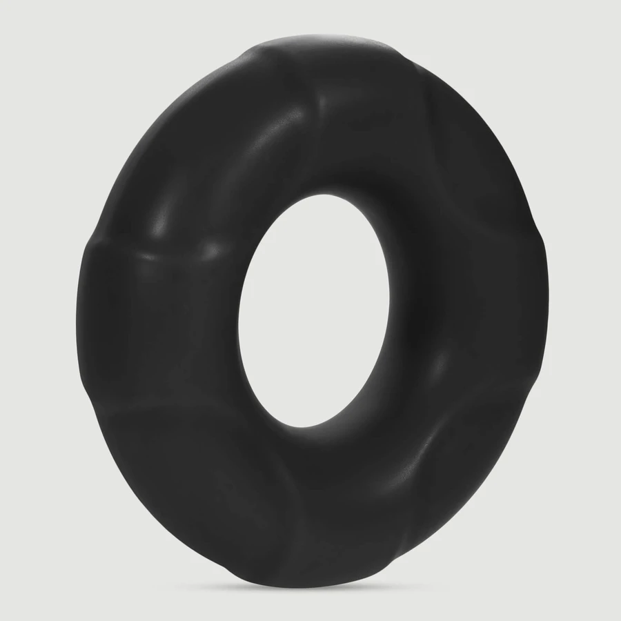 Forto F-33 Anillo para el pene mediano de silicona de 21 mm - Negro