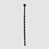 155 x 6 mm Silikon-Urethral-Schall - Schwarz