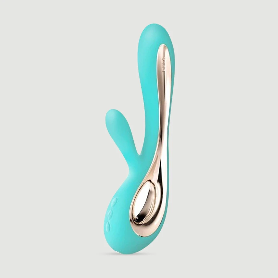 Vibratore rabbit in silicone premium Lelo Soraya 2 - Azzurro