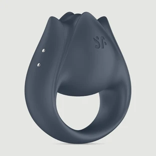 Anello per cazzo vibrante in silicone Satisfyer Perfect Pair 2 - Grigio
