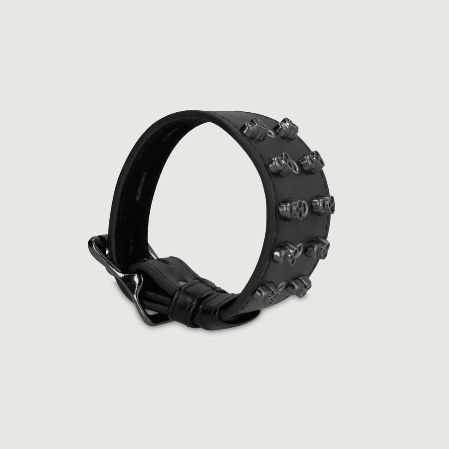 Schedels & Beenderen Armband - Zwart