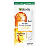 Ampolla Anti-Fatiga Skin Naturals de Piña y Vitamina Cg, 15 g, Garnier