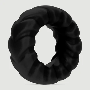 Forto F-25 23 mm Rugged Silicone Cock Ring - Schwarz