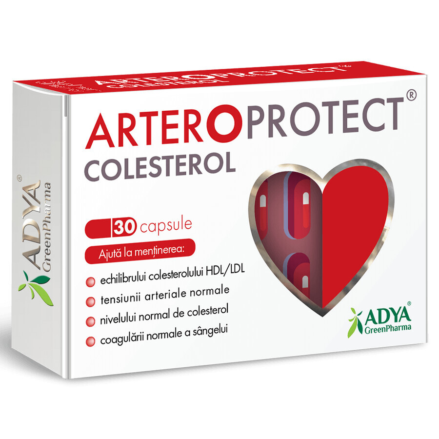 Arteroprotect Cholesterin, 30 Kapseln, Adya Green Pharma Bewertungen