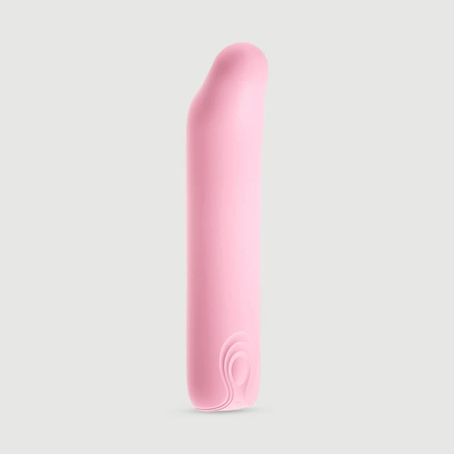Vibrator cu silicon lichid Pointy Mini - roz