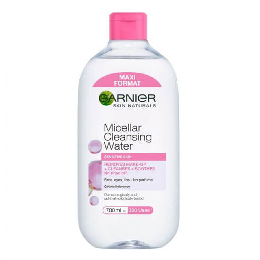 Agua micelar para pieles sensibles Skin Naturals, 700 ml, Garnier