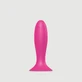 Godebuster Małe silikonowe dildo analne z przyssawką - różowe