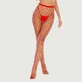 Fashion Sparkle Netzstrumpfhosen - Rot - Einheitsgröße