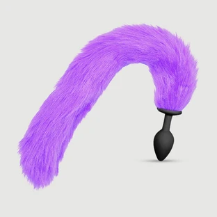 Dop de fund din silicon cu coadă lungă - Purple