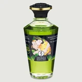 Shunga Aceite Calentador Afrodisíaco y Besable Té Verde Exótico - 100 ml