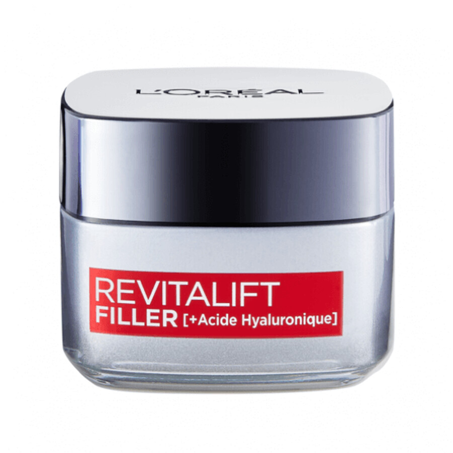 Crema antirid intensiv de zi Revitalift Filler + Hyaluronic Acid, 50 ml, Loreal