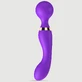 Aurelia Flexibele Premium Silicone 2 in 1 Massage Wand & G-Spot Stimulator - Paars