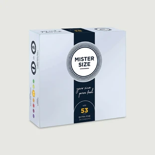 Preservativos Mister Size Pure Feel 53 mm - 36 unidades