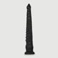 Silikonowe dildo ośmiornica z przyssawką 52 x 7,5 cm - czarny