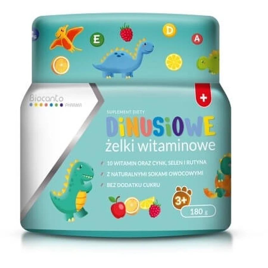 Biocanto Dino gelées vitaminées sans sucre 180 g