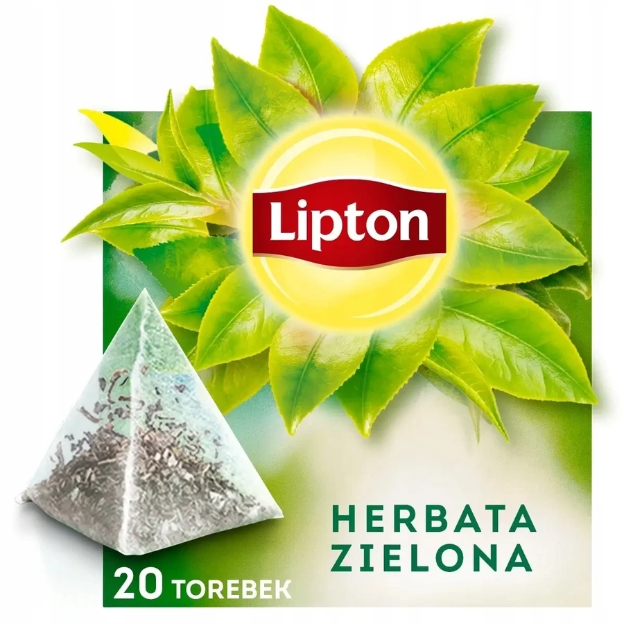 Herbata zielona Lipton piramidki 20 sztuk: ceny i cechy