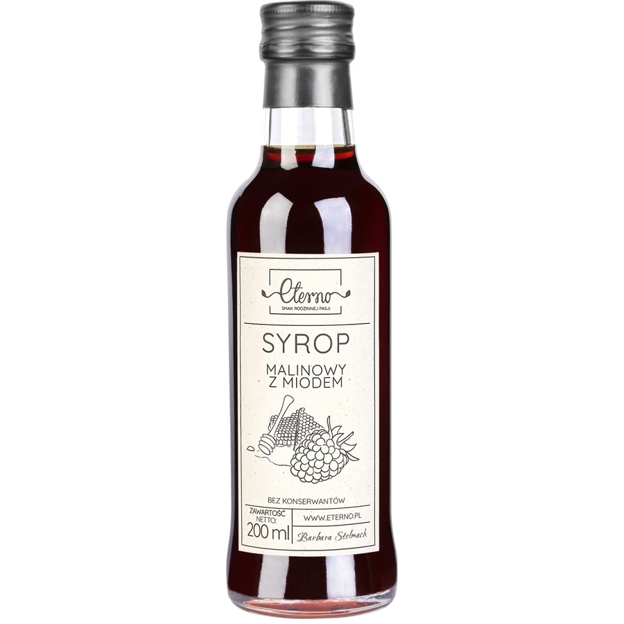 Eterno sirop aromat de zmeură cu miere 200 ml