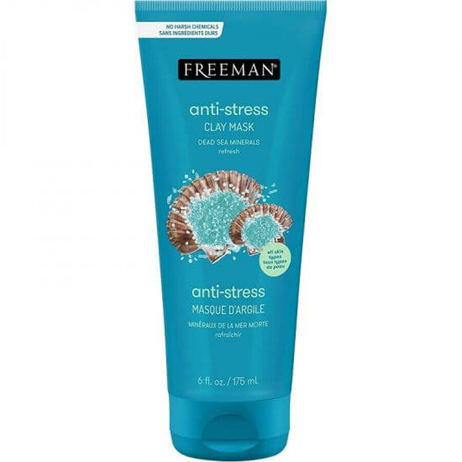 Anti-stress masker met Dode Zee klei en mineralen, 175 ml, Freeman