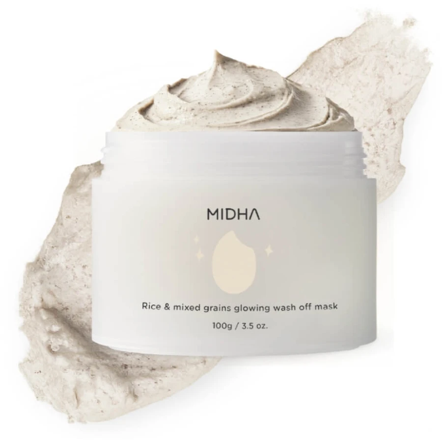 MIDHA Rice & Mixed Grains Glowing Mask mascarilla lavable con ...