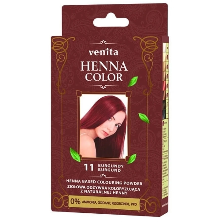 VENITA HENNA COLOR Balsam colorant pe bază de plante 11 Burgundy ...