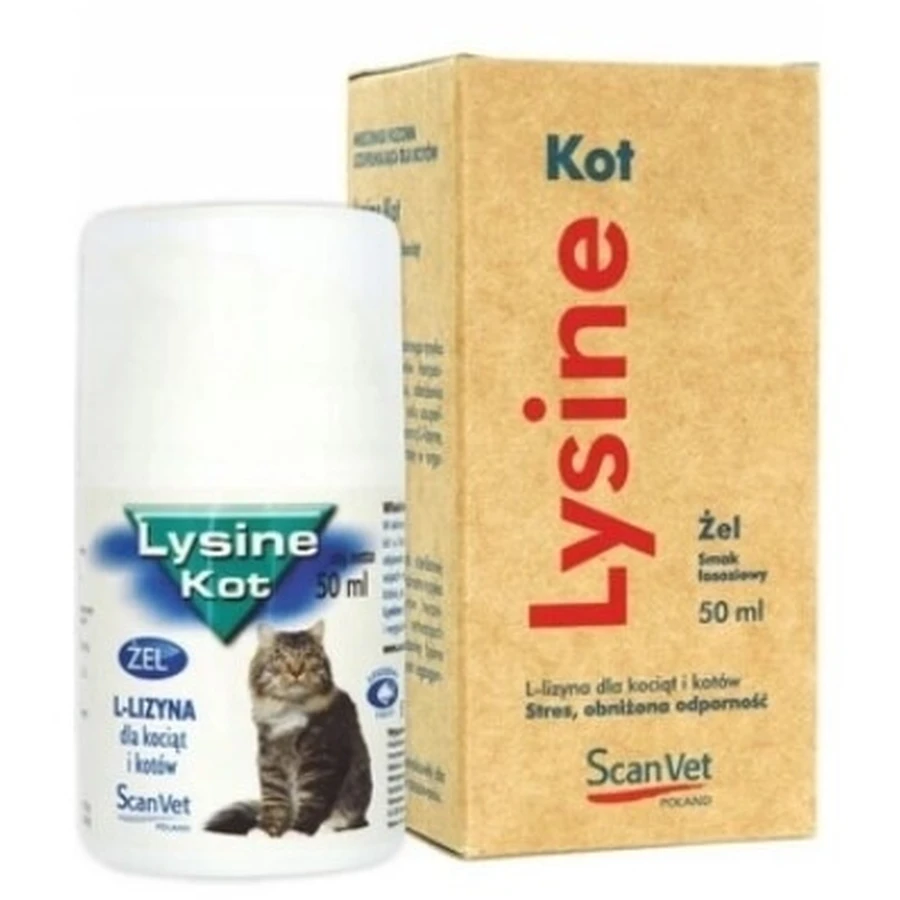 ScanVet Lysine żel dla kotów 50 ml: ceny i cechy