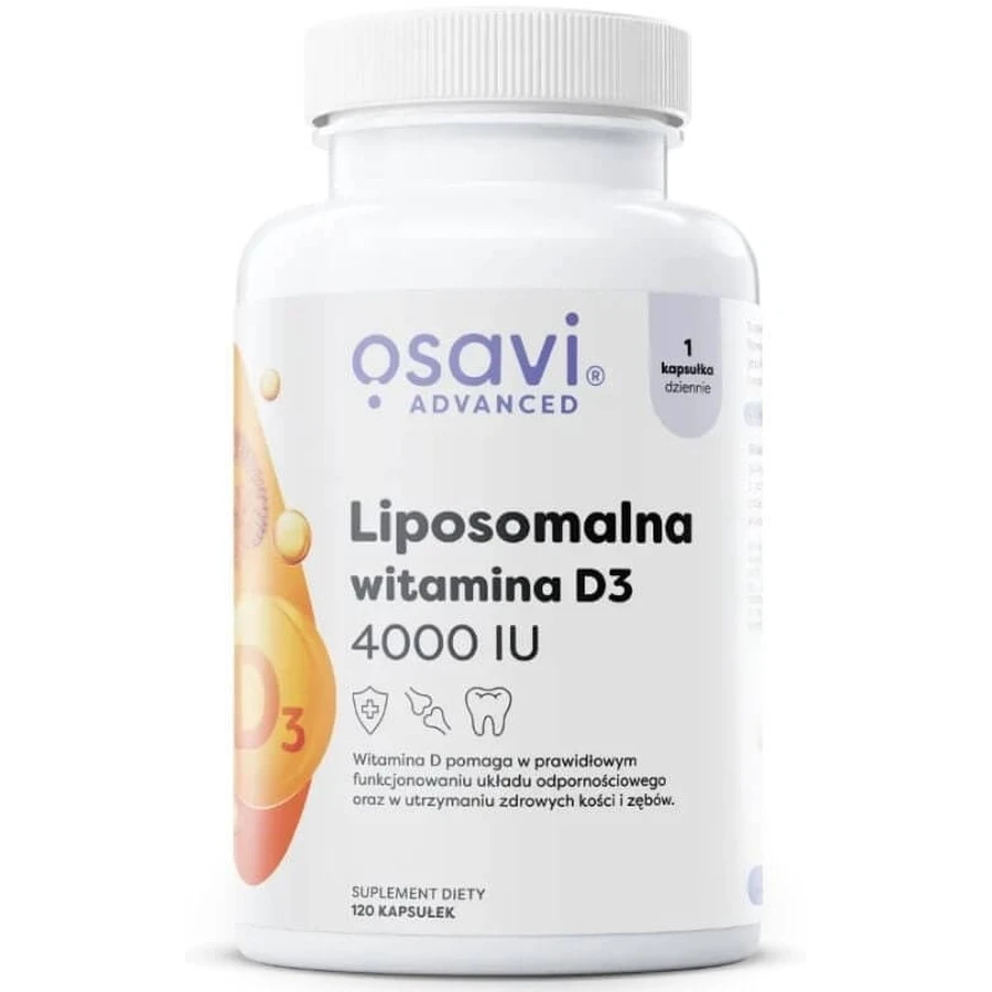 Osavi Liposomale Vitamine D3 4000 IE, 120 capsules