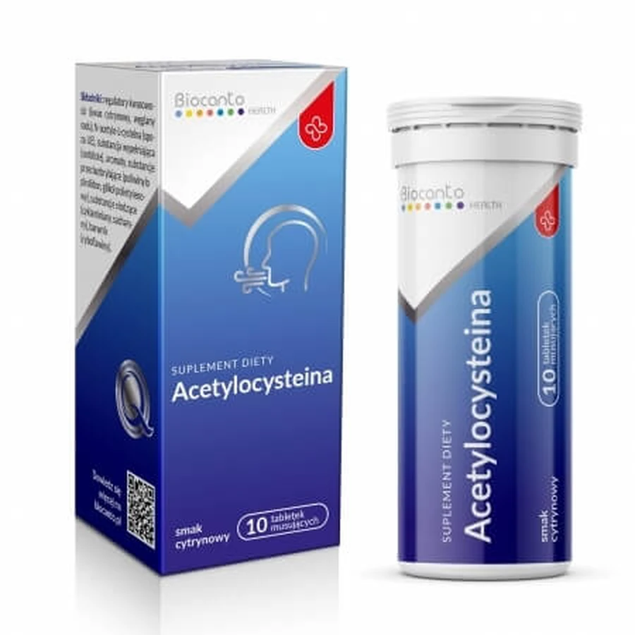 Biocanto Acetilcisteină 10 comprimate efervescente