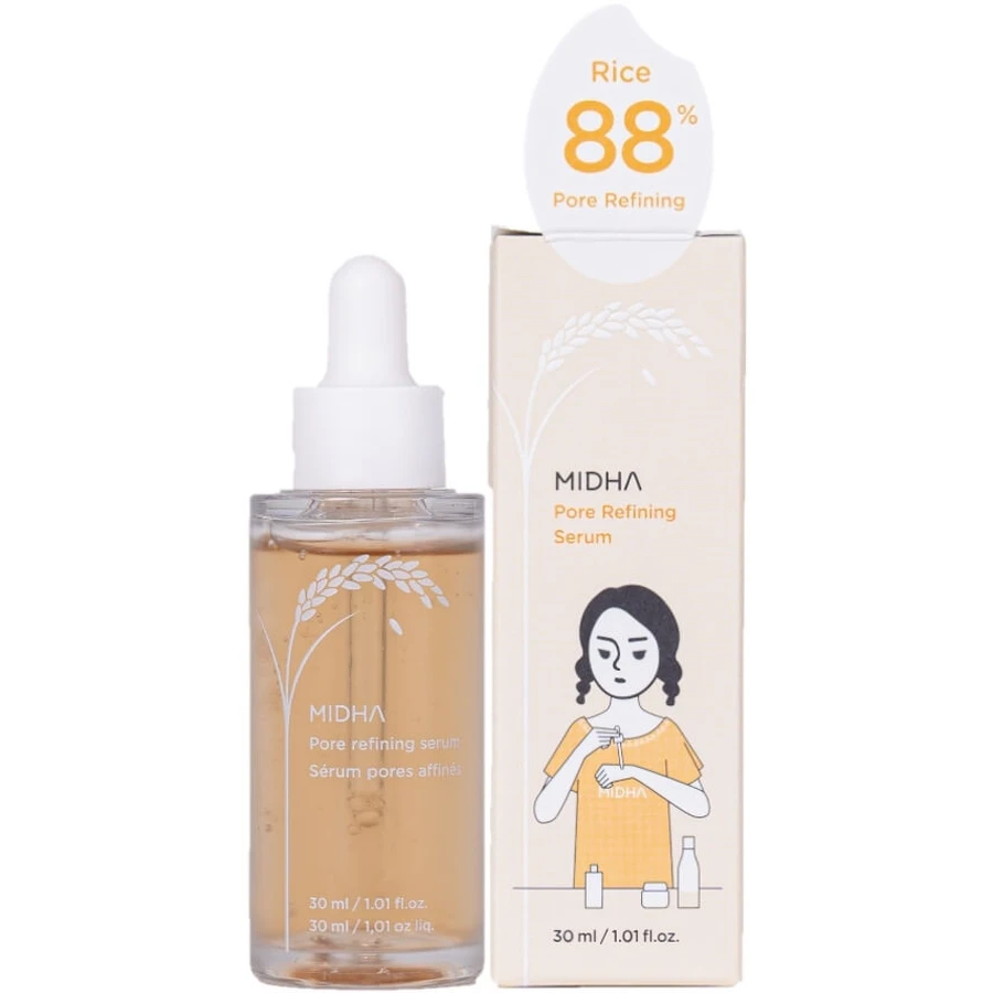 MIDHA Pore Refining Serum Siero coreano per il restringimento dei pori, ...