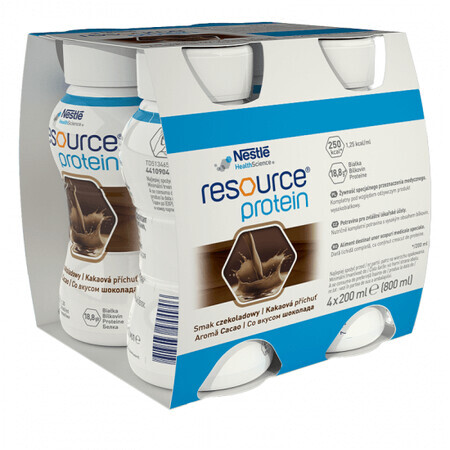 Resource 2.0 cu aromă de Cacao, fără  gluten, 4 x 200 ml, Nestlé