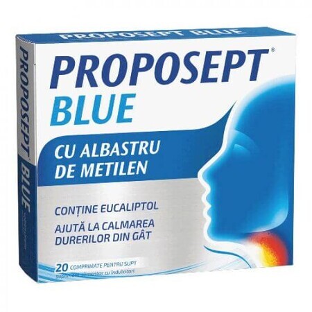 Proposept AZUL, 20 comprimidos para chupar, Fiterman