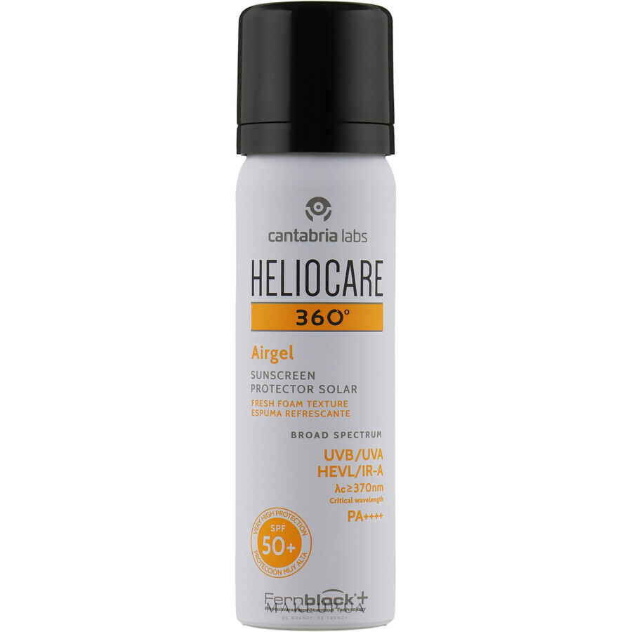 Heliocare 360° Airgel Gel de Protección Solar SPF 50+, 60 ml, Cantabria Labs