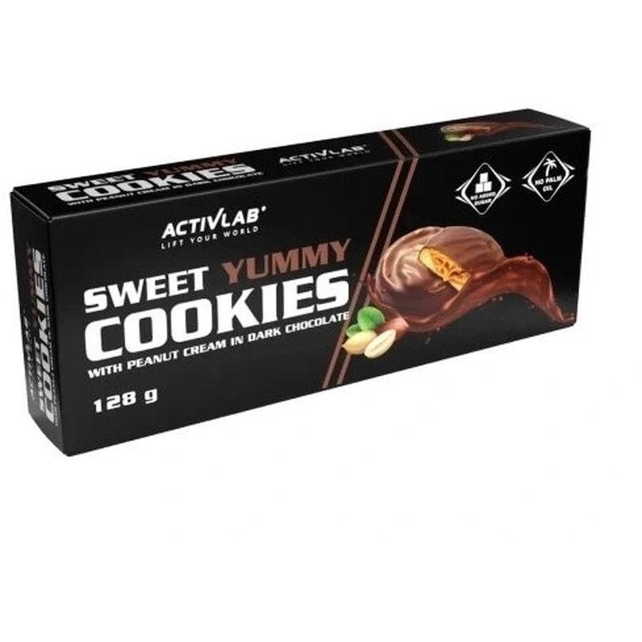 Activlab Sweet Yummy Cookies cu cremă de arahide 128g