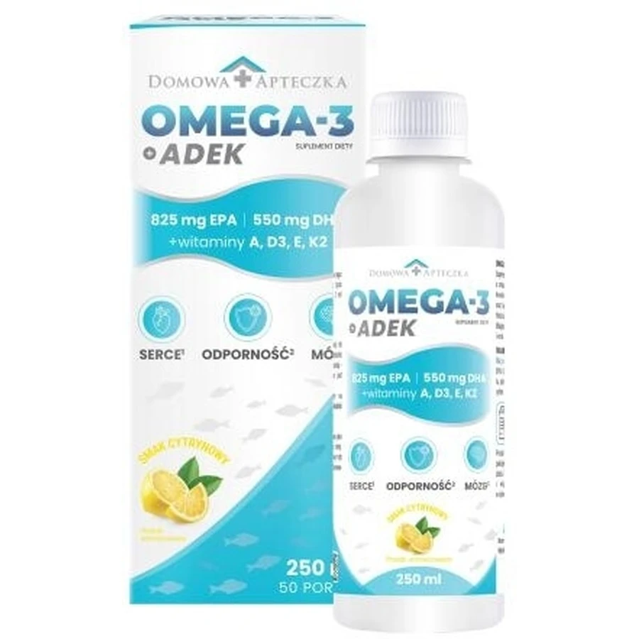 Domowa Apteczka Omega 3 + ADEK olej 250 ml: ceny i cechy