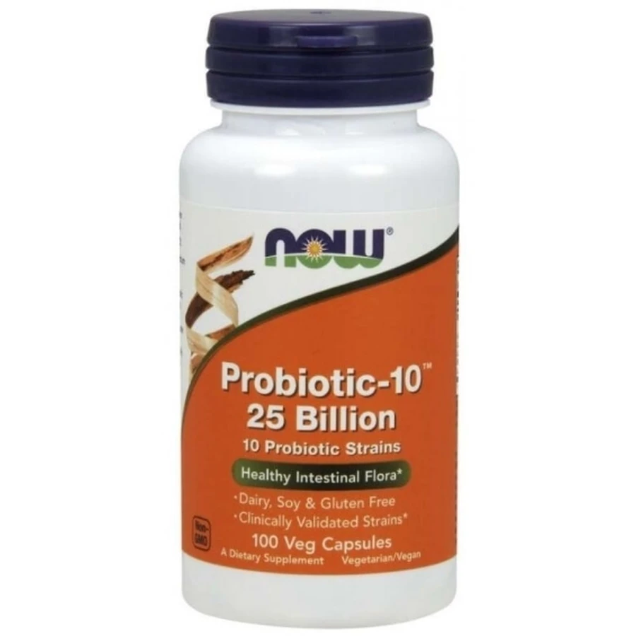 NOW FOODS Probiotic-10 25 miliardi di capsule.