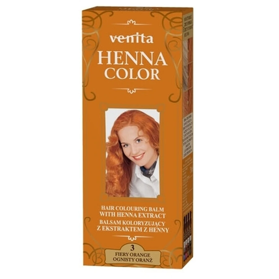 VENITA HENNA COLOR Loción colorante de hierbas 3 Fiery ...