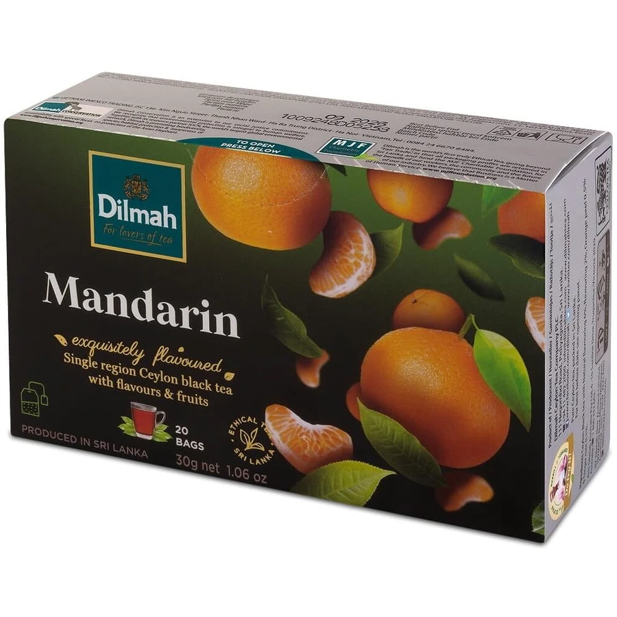 Dilmah Ceylon Schwarztee mit Mandarinengeschmack 20 ...
